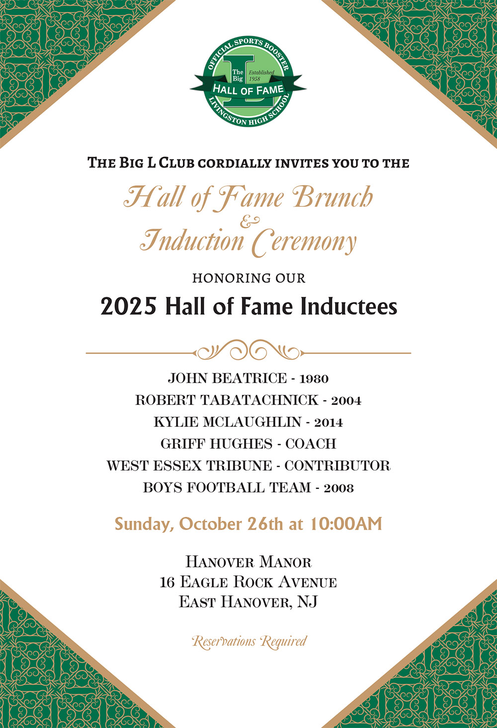 big l club hall of fame brunch